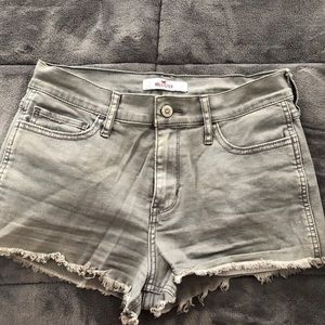 Grey high waisted shorts